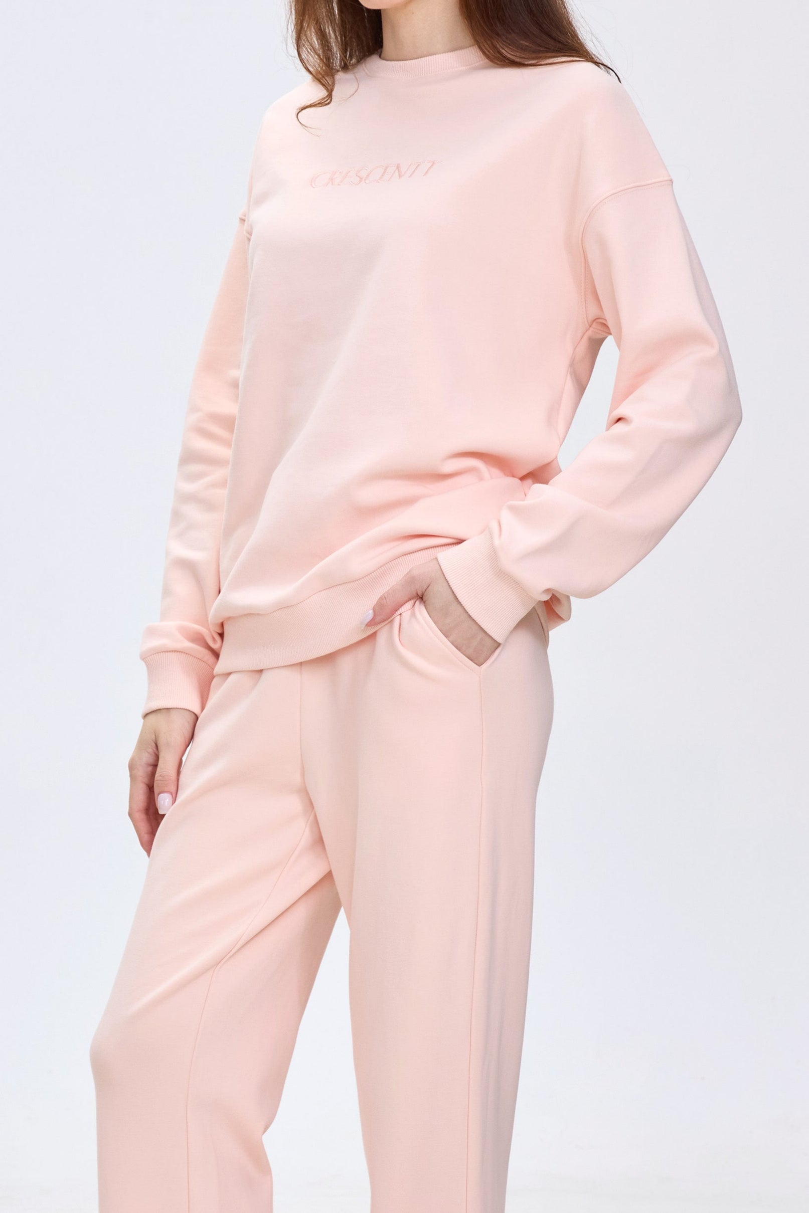 Peach Blossom Cloud Luxe™ Athleisure Soft Lounge Set - Crescentt