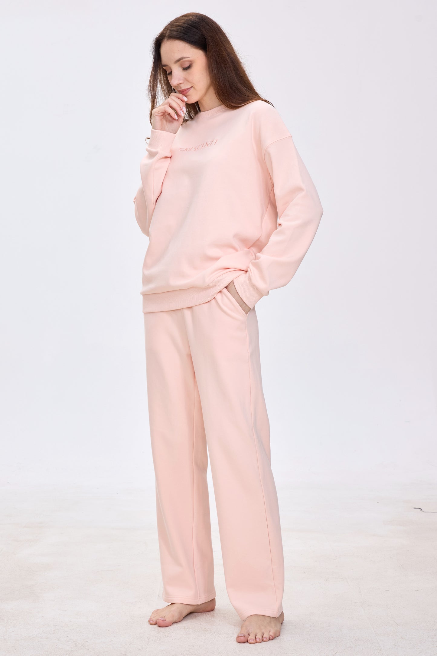 Peach Blossom Cloud Luxe™ Athleisure Soft Lounge Set