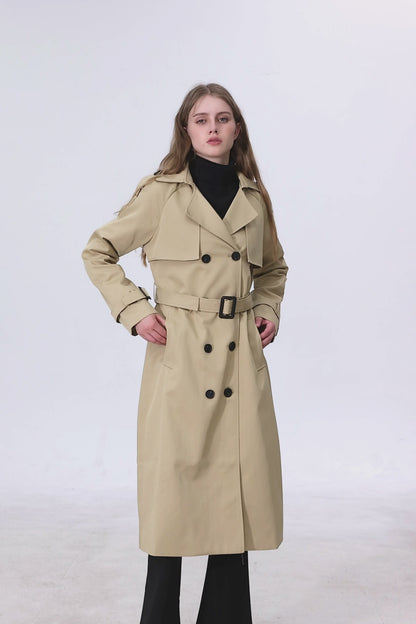 Golden Khaki Marquise™ Water-Resistant Trench Coat
