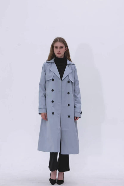 Pacific Blue Marquise™ Water-Resistant Trench Coat