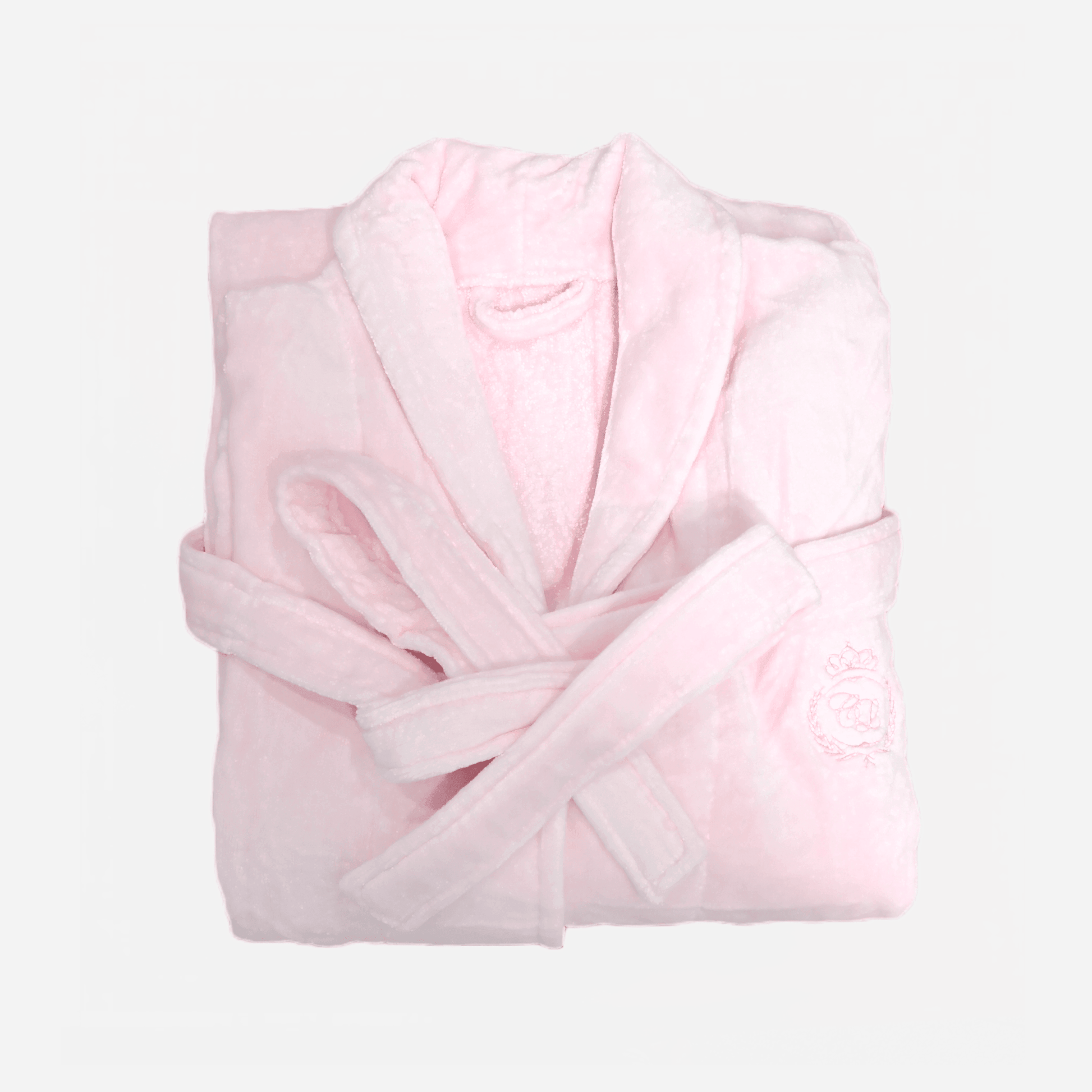 Luxury Turkish Cotton Robe - Shawl Collar (Pink) - Crescentt