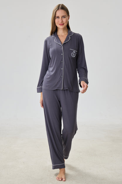 Steel Bamboo Silk™ Pajama Set – Long Sleeve & Pants