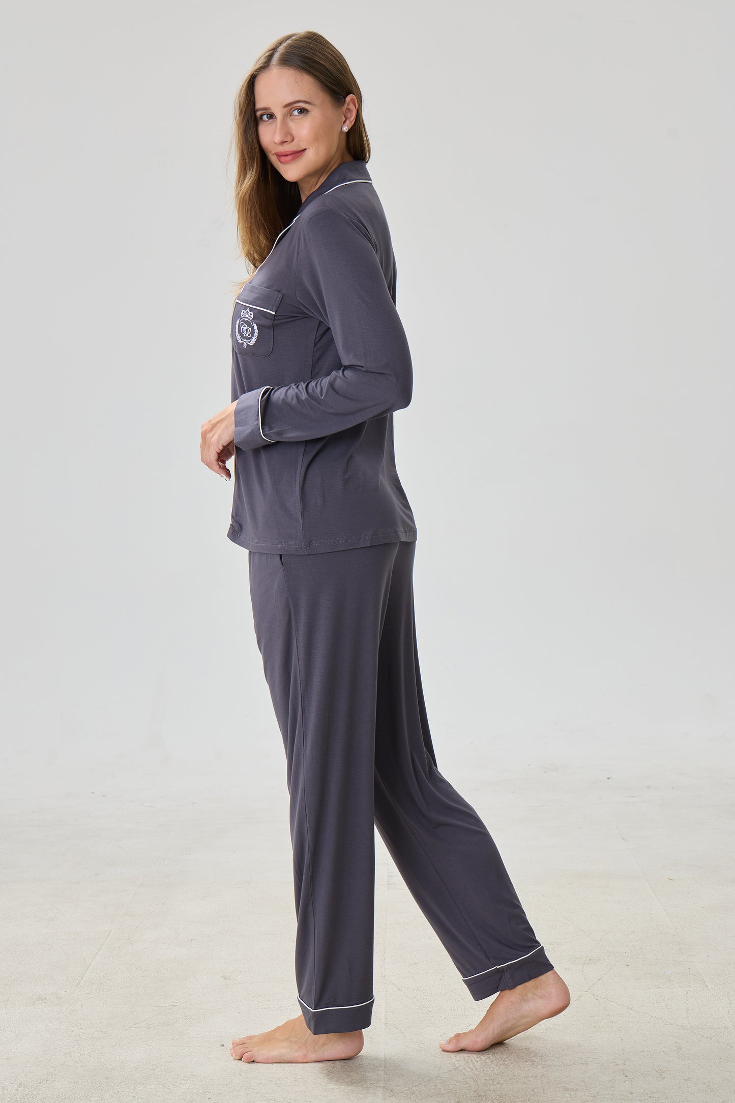 Steel Bamboo Silk™ Pajama Set – Long Sleeve & Pants